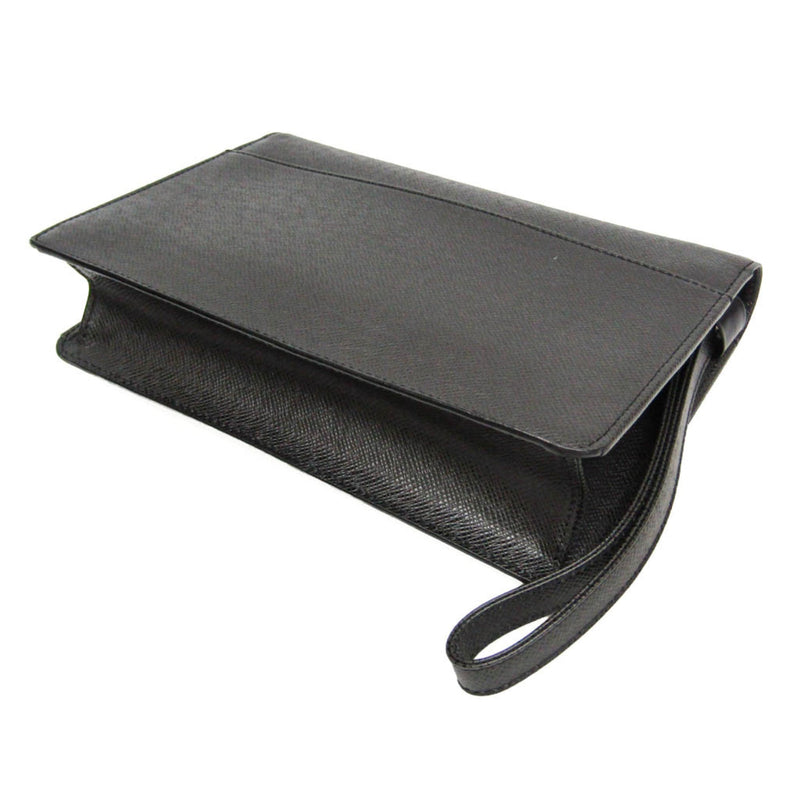 Louis Vuitton Selenga Pochette Taiga Leather Black Bag