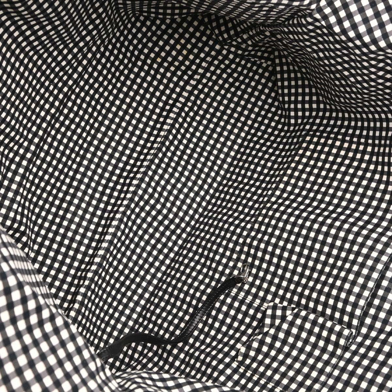 Chanel Weekender Gingham Print Canvas Black Bag