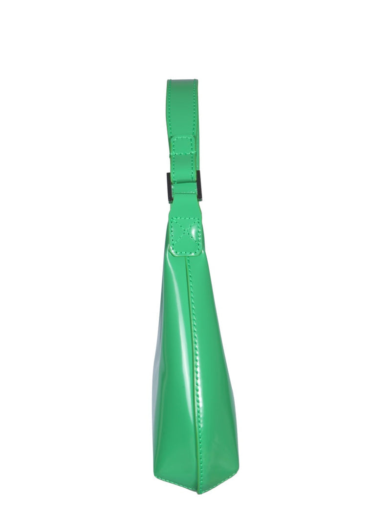 By Far Amber Shoulder Bag — Green Leather