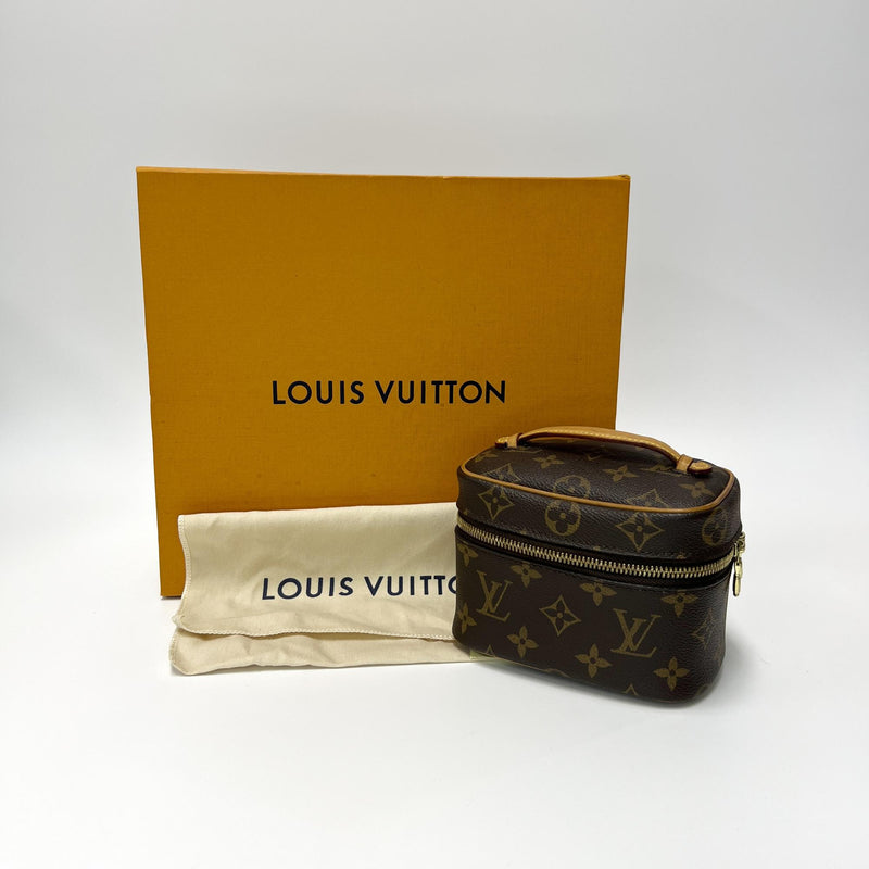 Louis Vuitton Nice Vanity Case Monogram Canvas Brown Bag