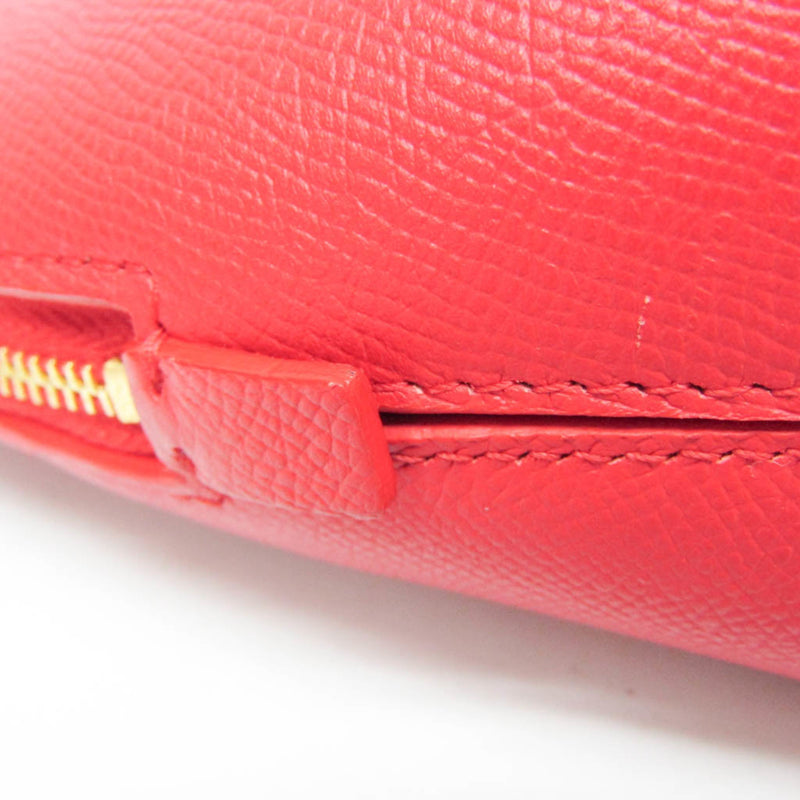 Balenciaga Logo Ville Leather Red Bag
