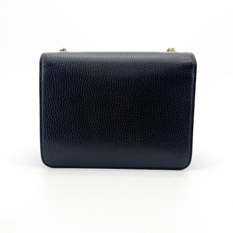 Gucci Interlocking Leather Black Bag