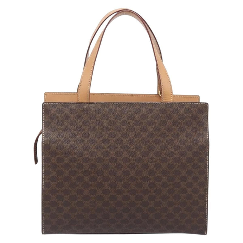 Celine Handbag Canvas Brown Bag