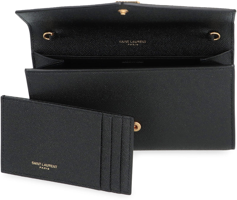 Saint Laurent Uptown Clutch — Black Calf