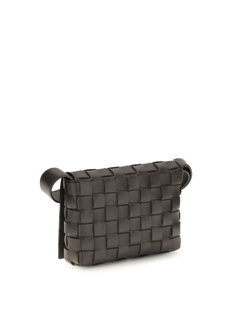 Bottega Veneta Crossbody Bag — Brown Calf Leather