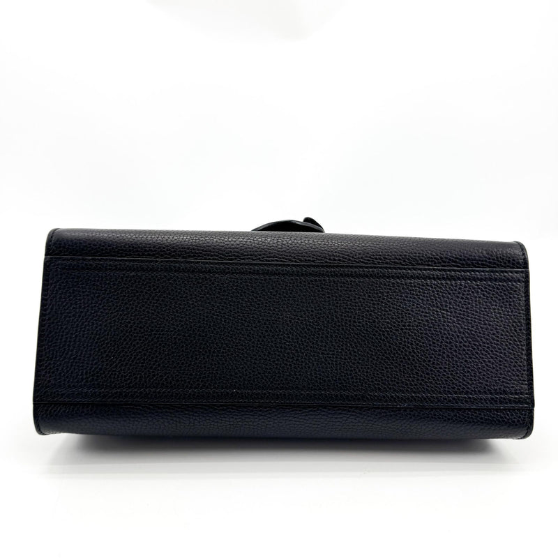 Gucci Gg Marmont Top Handle Leather Black Bag