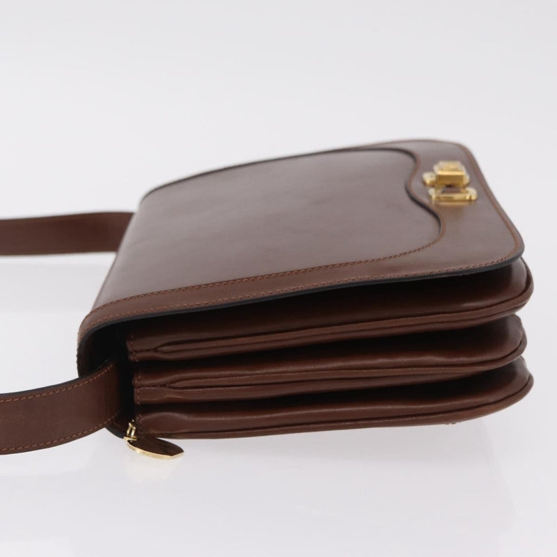 Celine Triomphe Leather Brown Bag