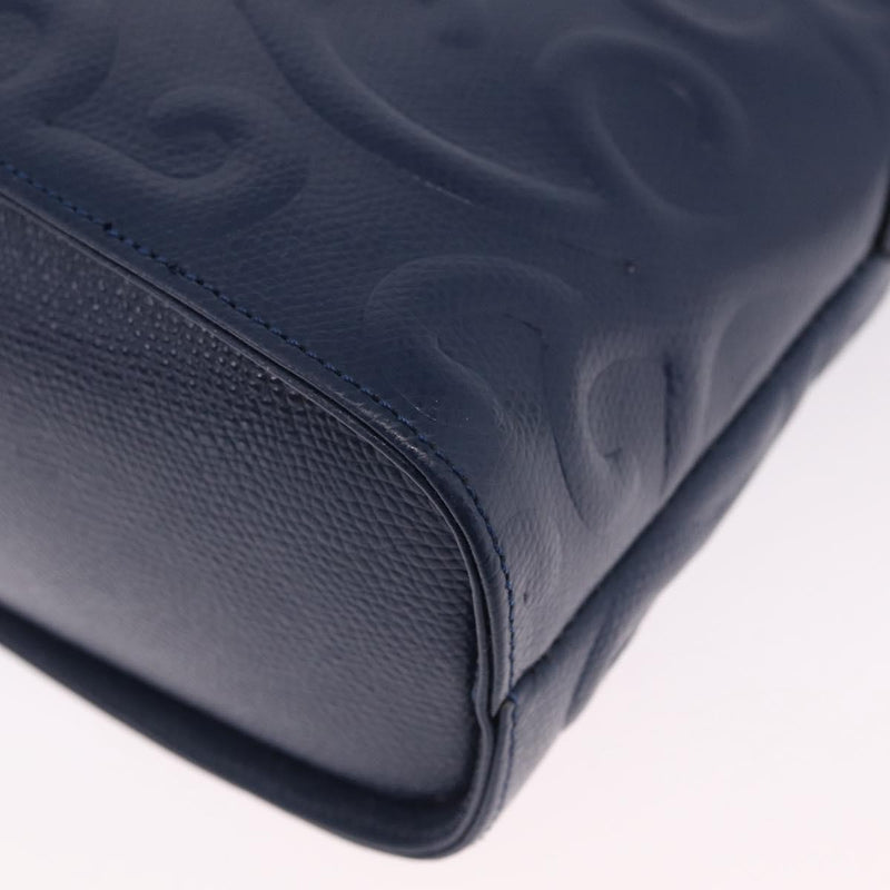 Saint Laurent Overseas Leather Navy Bag
