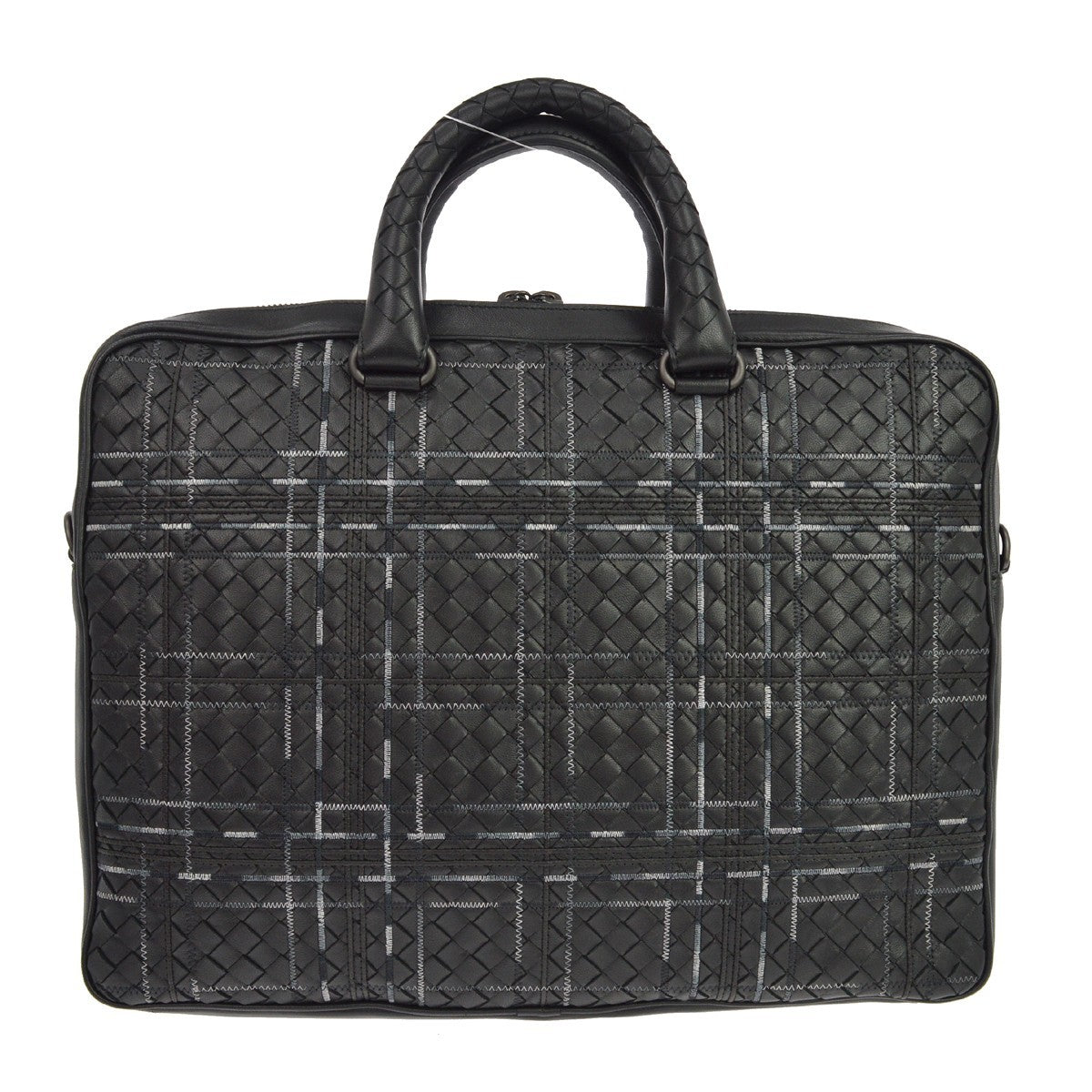 Bottega Veneta Soft Slim Intrecciato Nappa Black Leather Bag