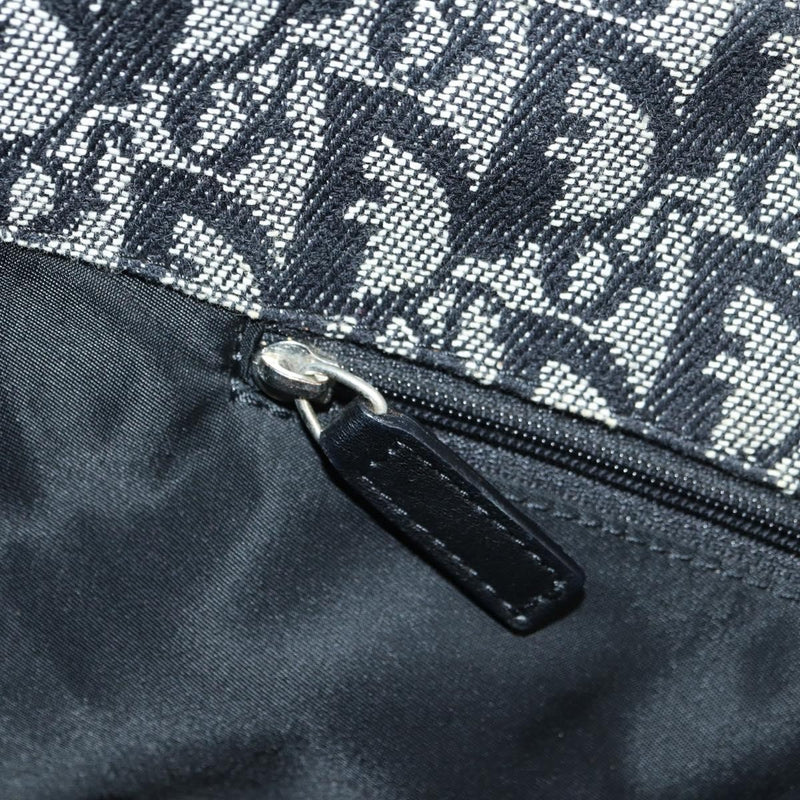 Christian Dior Vintage Cd Flap Messenger Diorissimo Canvas Black