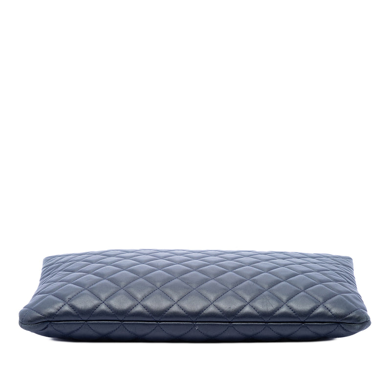 Large Quilted Lambskin Casino Charms O Case Clutch - Image 3