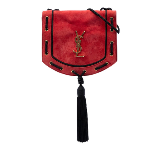 Suede Monogram Fetish Tassel Crossbody - Image 1