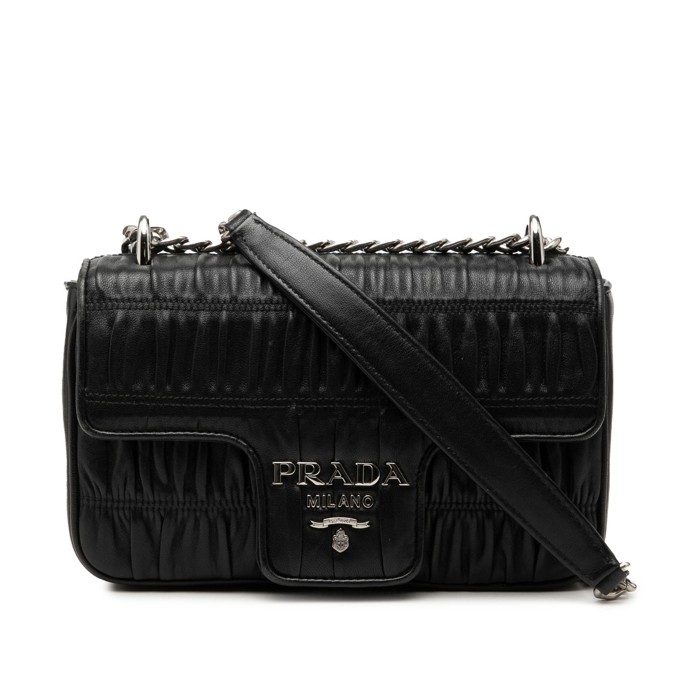 Nappa Gaufre Chain Flap - Image 1