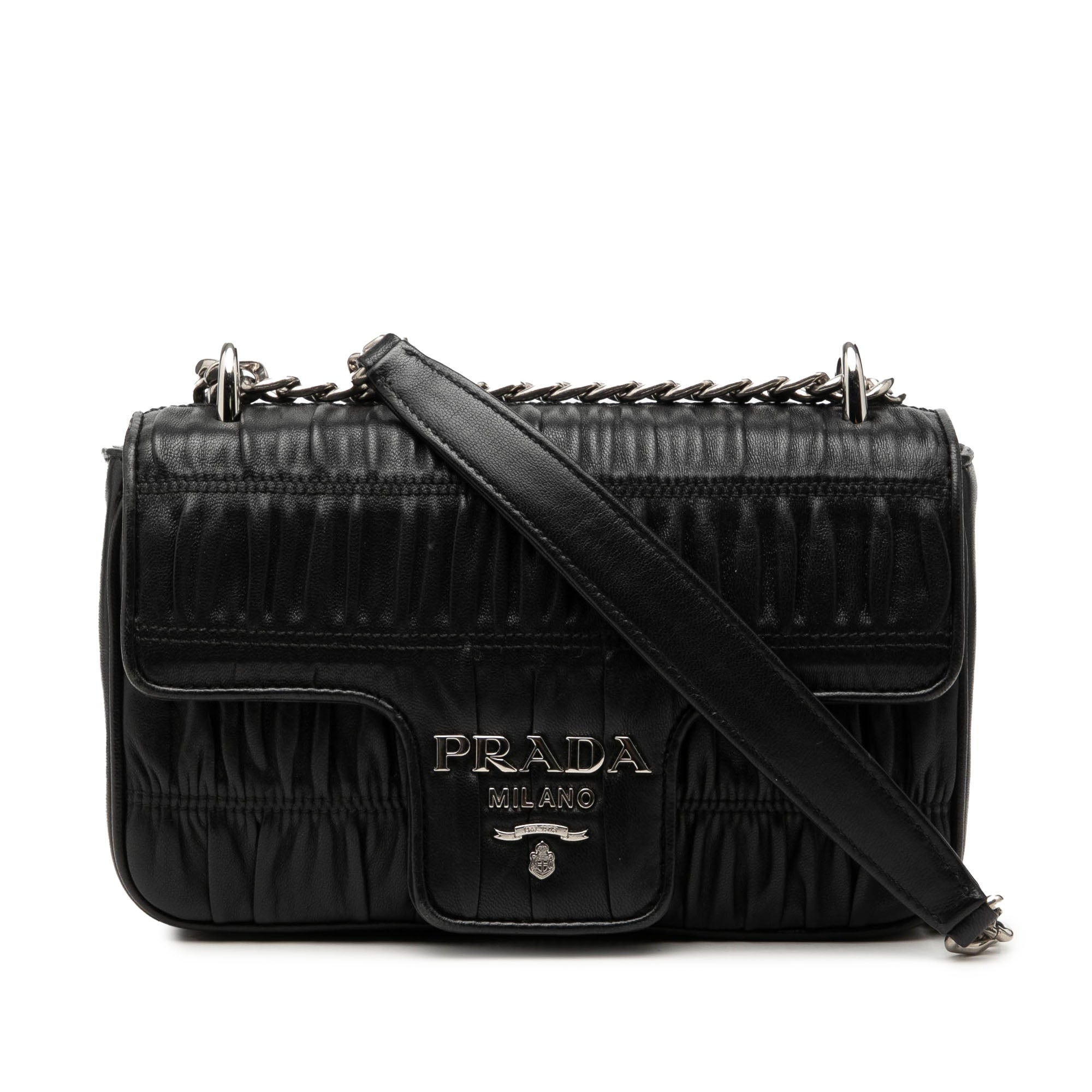 Nappa Gaufre Chain Flap - Image 1