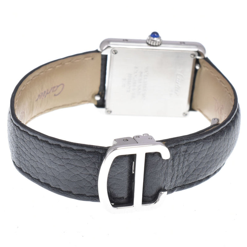 Cartier Tank Solo Quartz Stainless Steel And Leather Watches