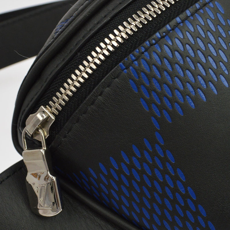 Louis Vuitton Campus Bumbag Damier Infini 3d Leather Black Bag