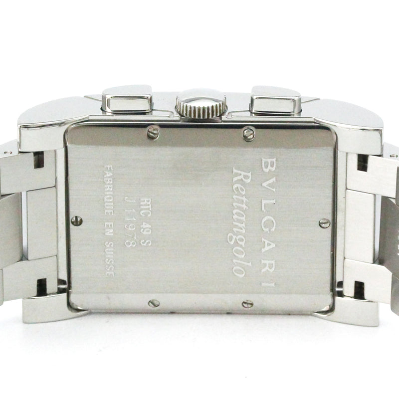 Bvlgari Rettangolo Chronograph Quartz Stainless Steel Watches