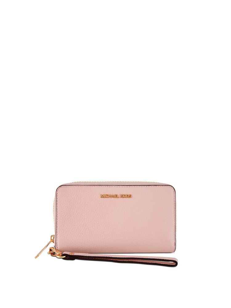 Michael Kors Leather Multifunction Travel Wallet — Pink