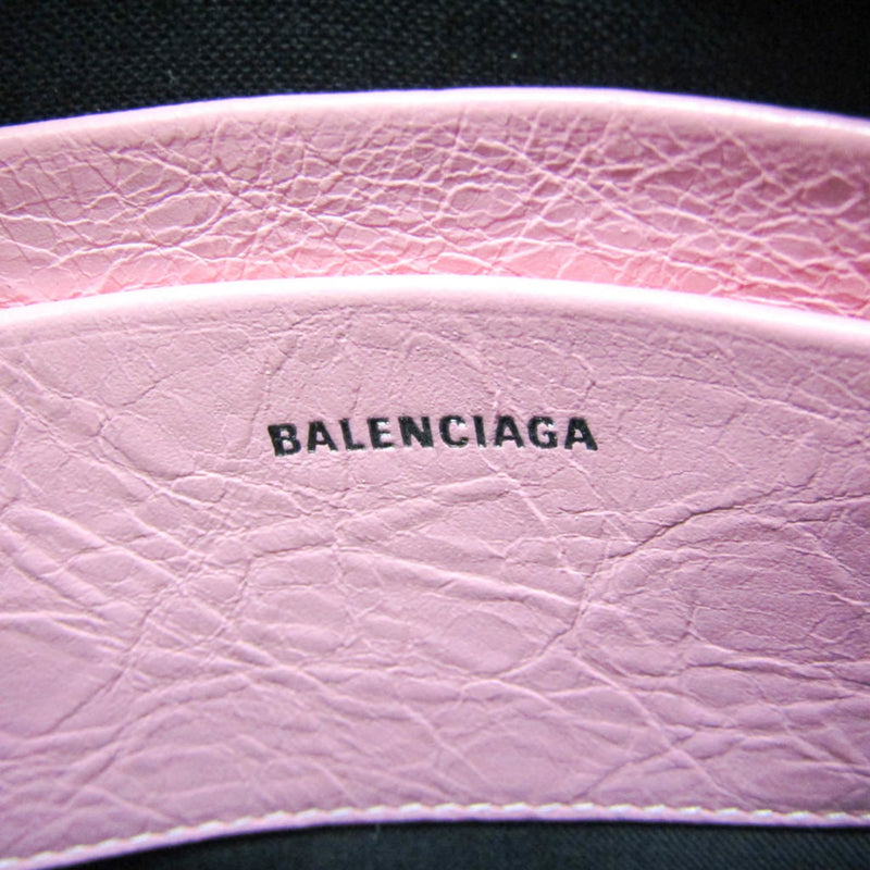 Balenciaga Le Cagole Giant Studs Heart Chain Leather Pink Bag