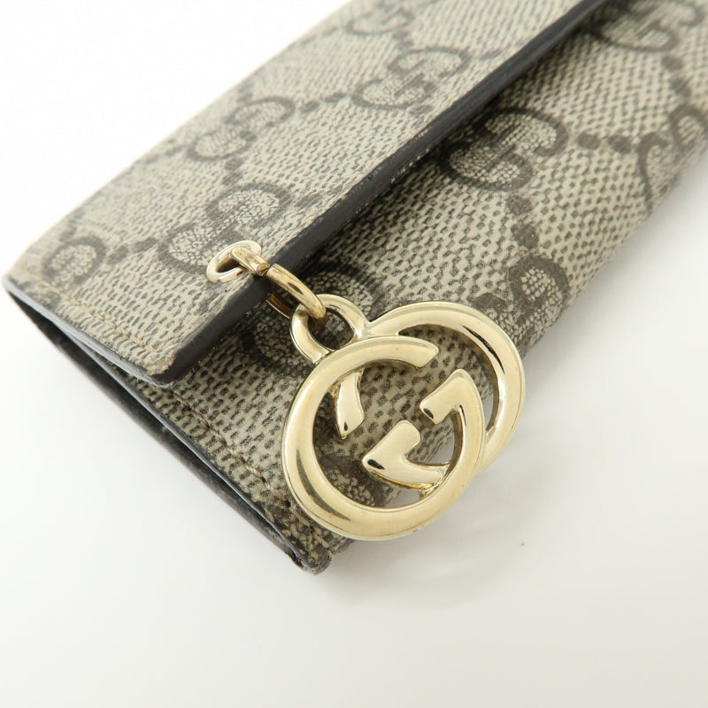 Gucci Interlocking G French Gg Coated Canvas Beige Accessory