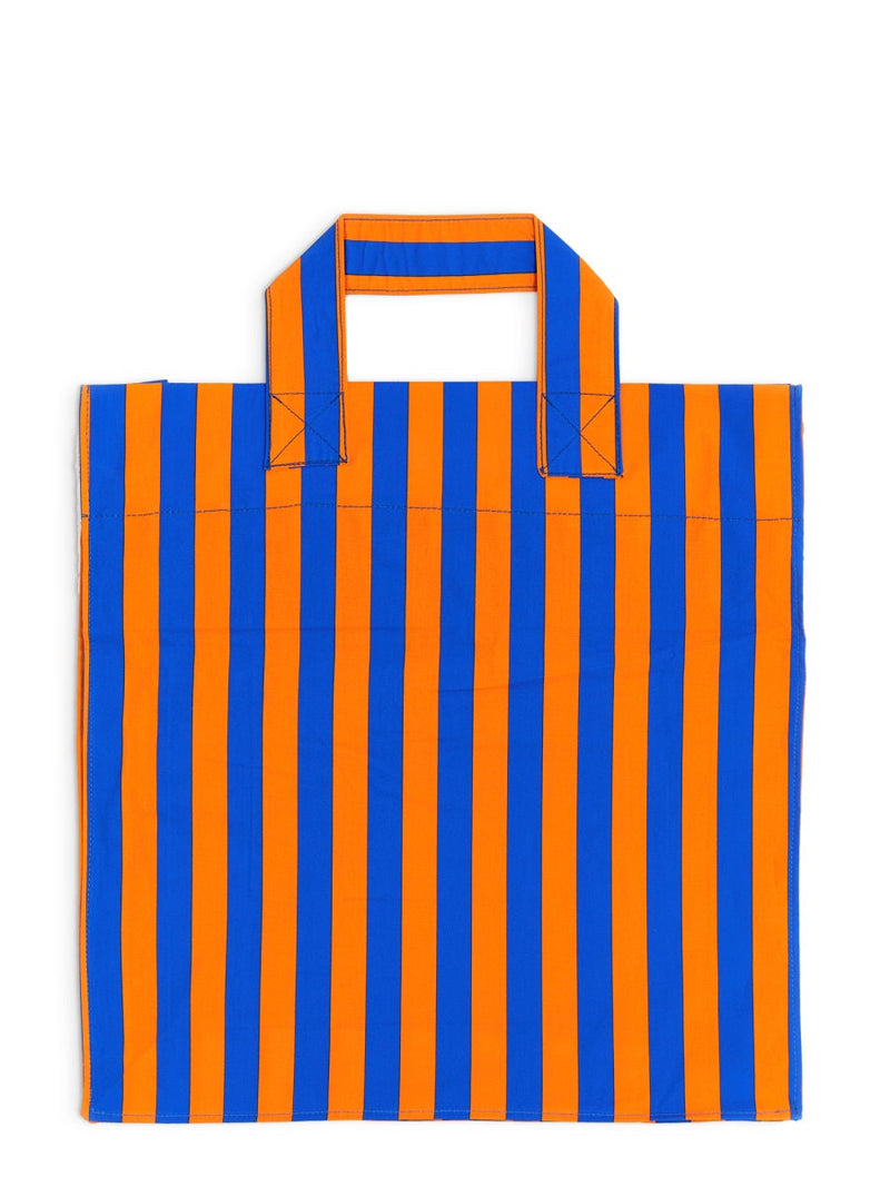 Sunnei Striped Cotton Tote Bag — Multicolor