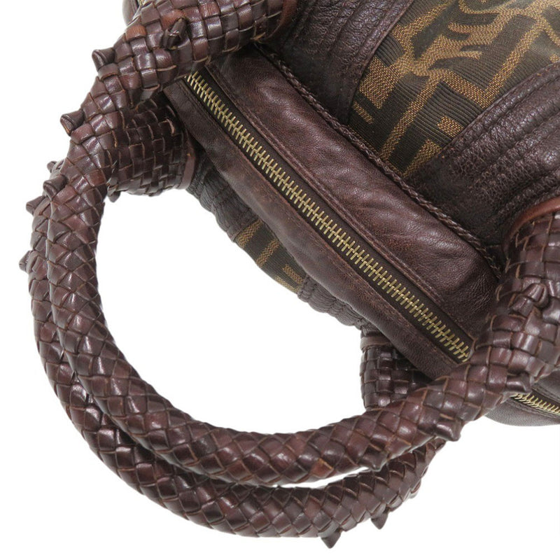 Mini Zucca Canvas and Leather Spy Handbag - Image 13