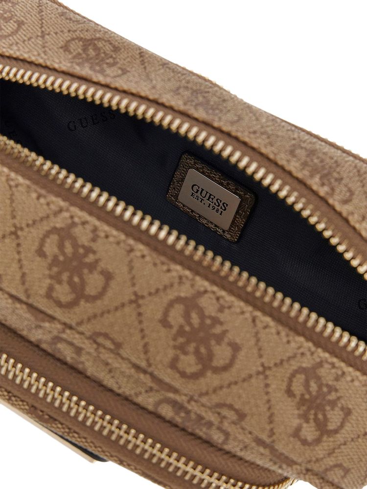 Guess Latona Belt Bag — Beige Polyurethane