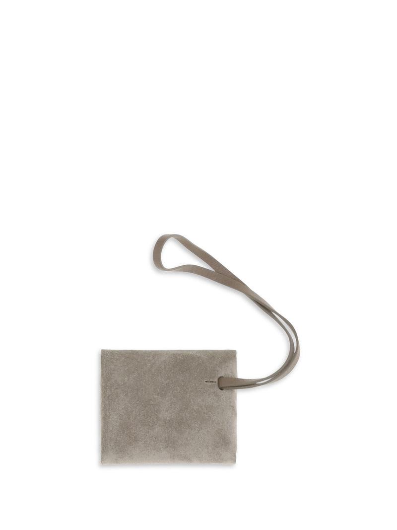 Brunello Cucinelli Suede Calf Leather Bag Charm Ice Bos Taurus