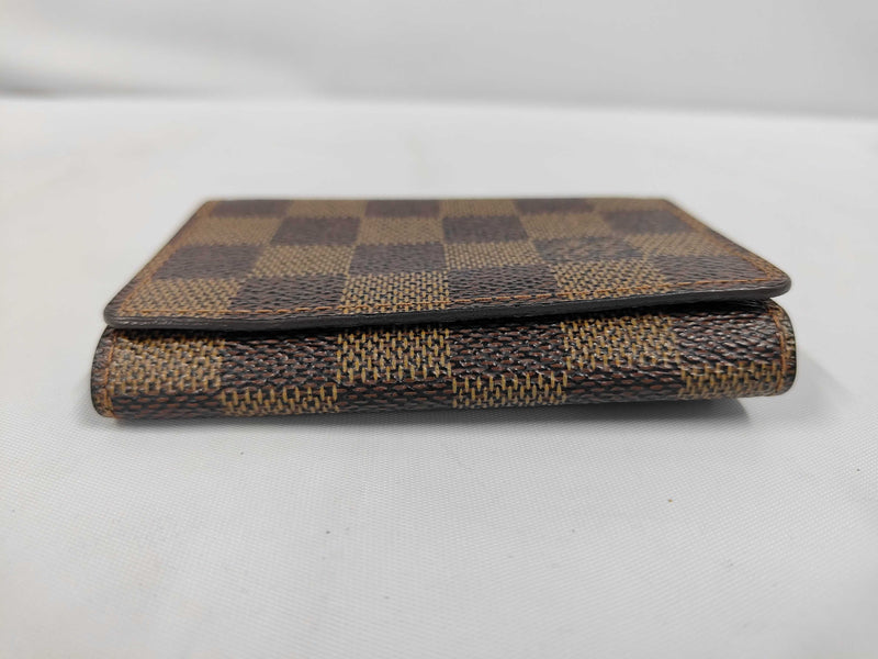 Louis Vuitton Envelope Business Card Holder Damier Brown Canvas Accessory