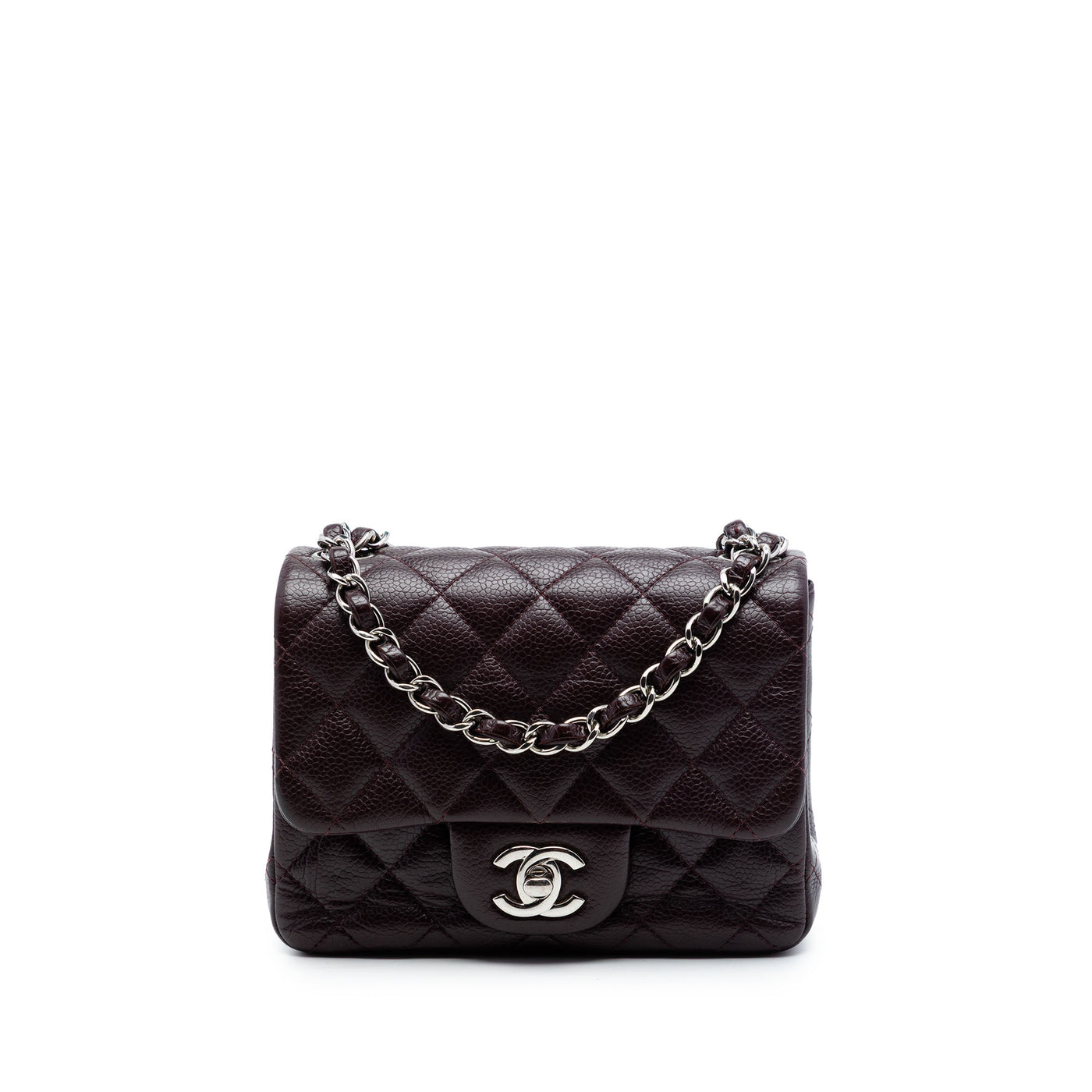 Mini Square Classic Caviar Single Flap - Image 1