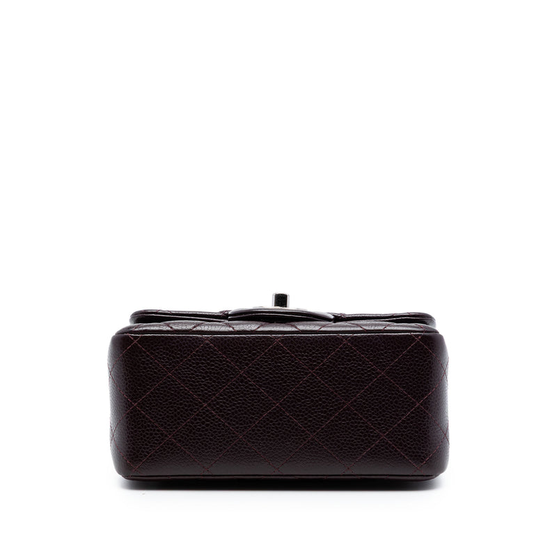 Mini Square Classic Caviar Single Flap - Image 3