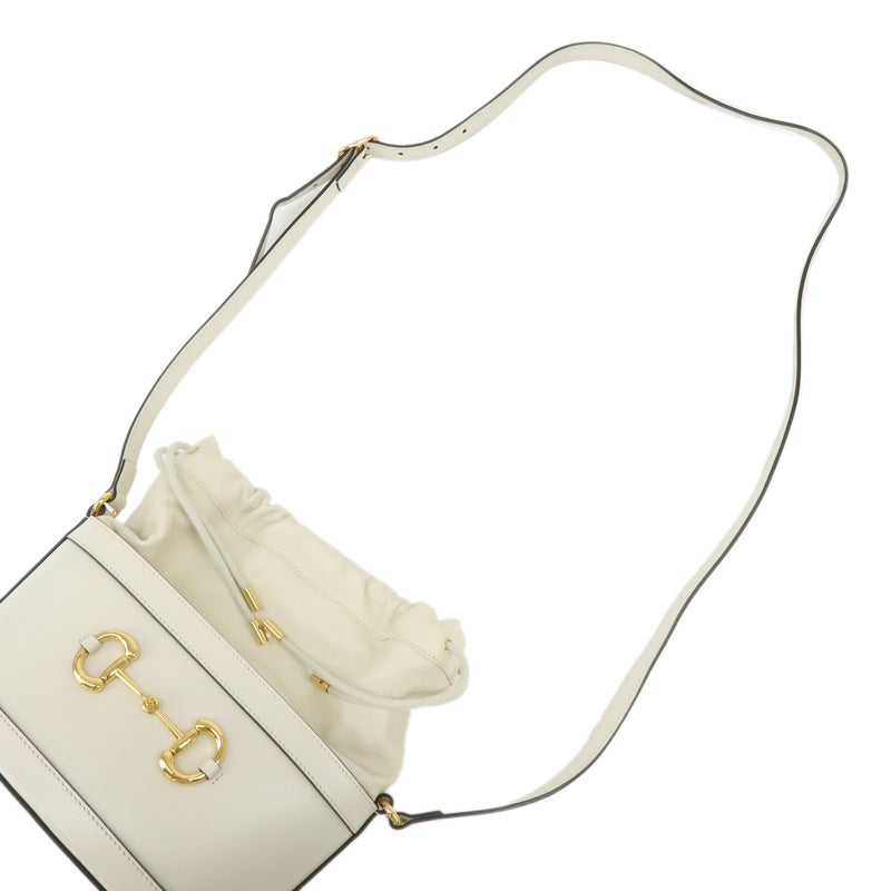 Gucci Horsebit 1955 Bucket Leather Beige Bag