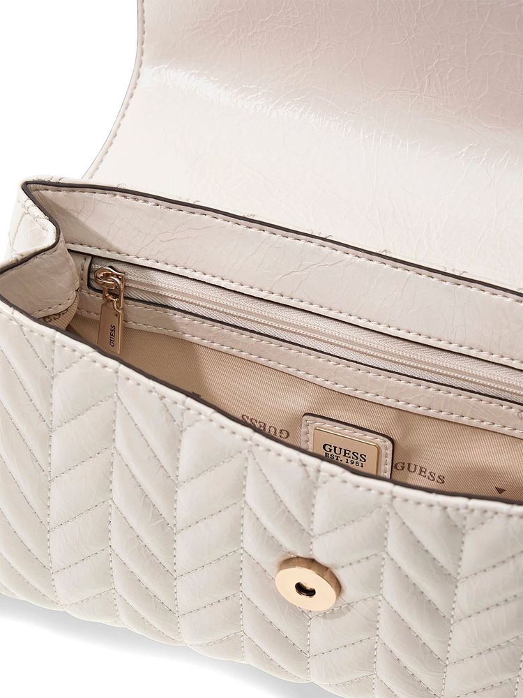Guess Cheryl Crossbody Bag — Beige Polyurethane
