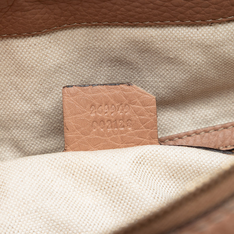 Medium Pebbled Calfskin Bella Shoulder Bag - Image 6