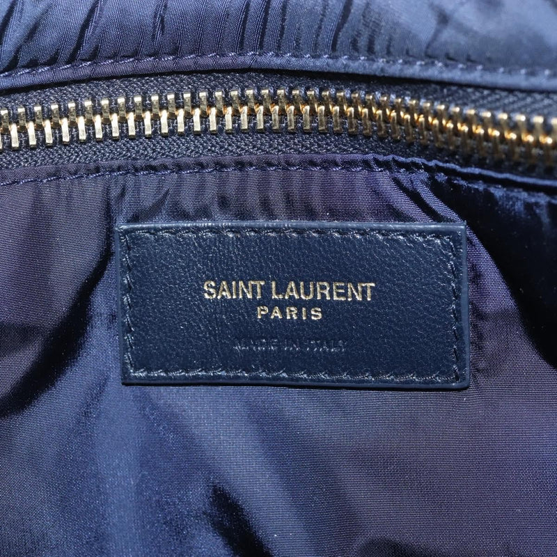 Saint Laurent Le 5 A 7 Hobo Nylon Navy