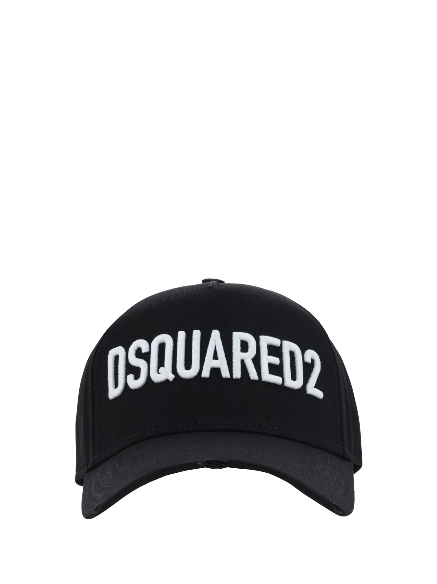 Dsquared2 Bcm066005c00001 Logo-Embroidered Baseball Cap — Black Cotton Caps