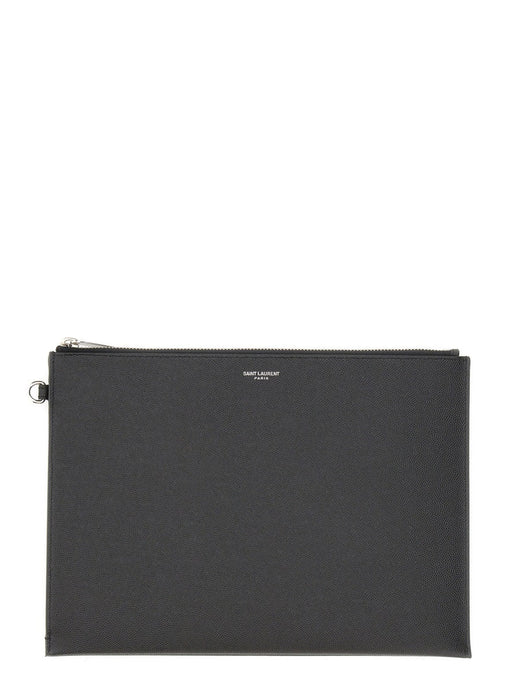 Saint Laurent Calfskin Tablet Case — Black Calf Skin Wallets & Purses