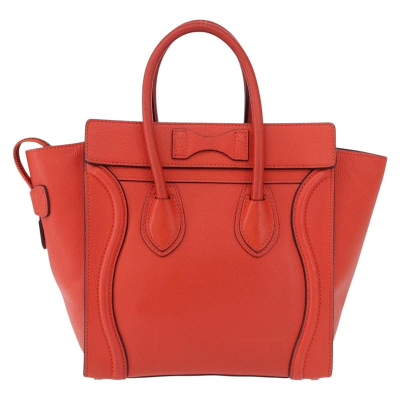 Celine Luggage Smooth Leather Red Bag