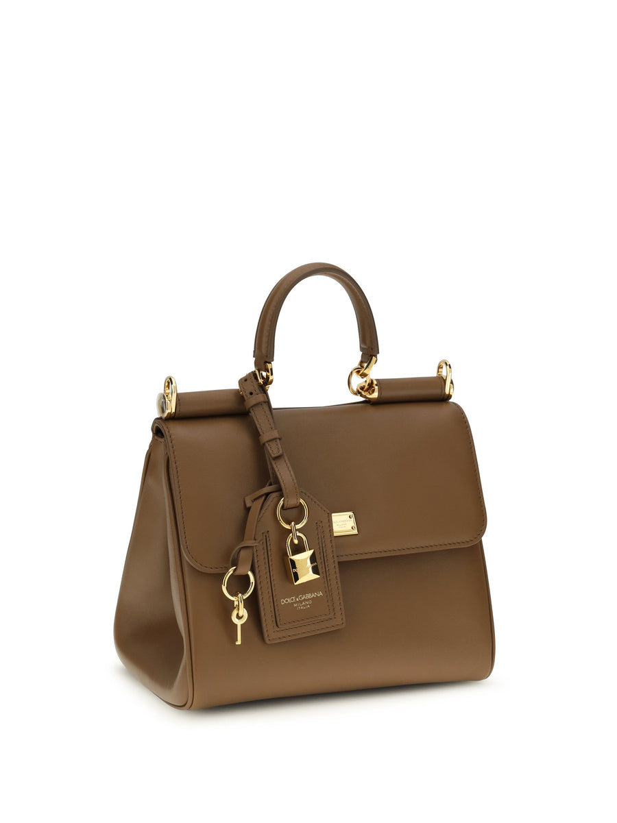 Dolce & Gabbana Shoulder Bag — Brown Calf Leather