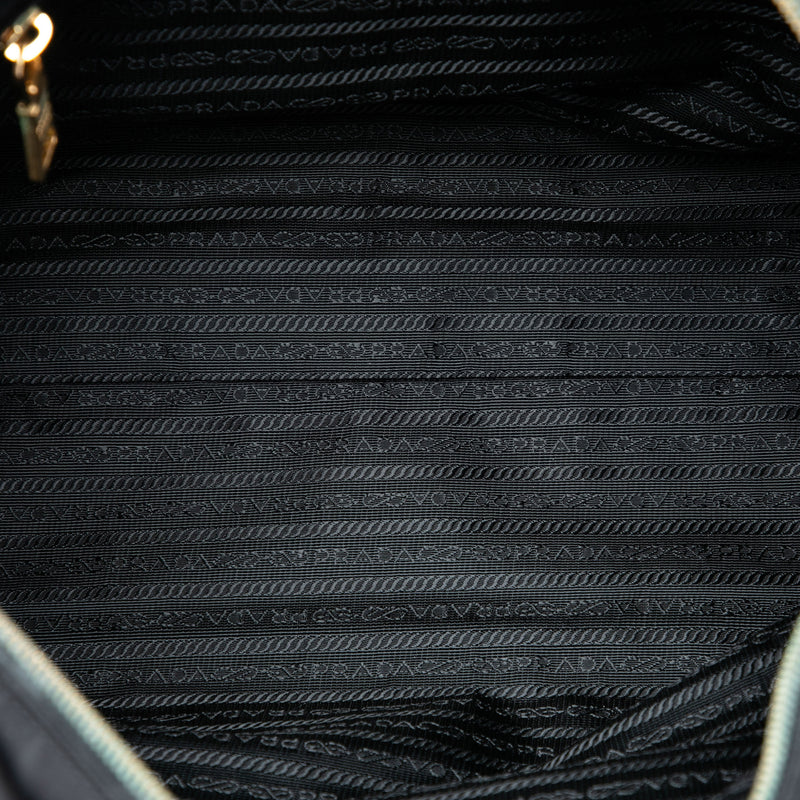 Saffiano Trimmed Tessuto Satchel - Image 4