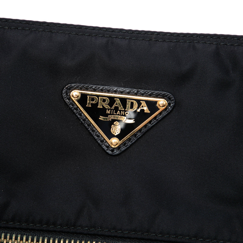Saffiano Trimmed Tessuto Satchel - Image 5
