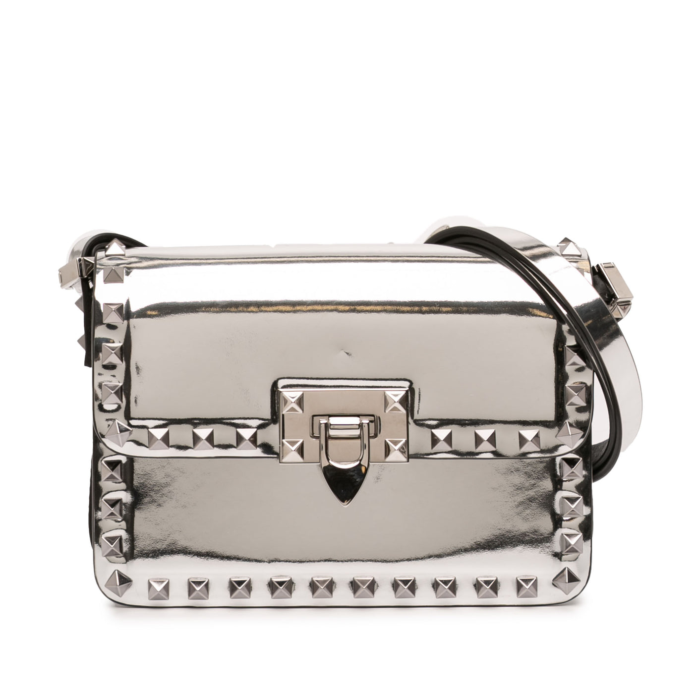 Small Mirror Calfskin Rockstud23 Shoulder Bag - Image 1
