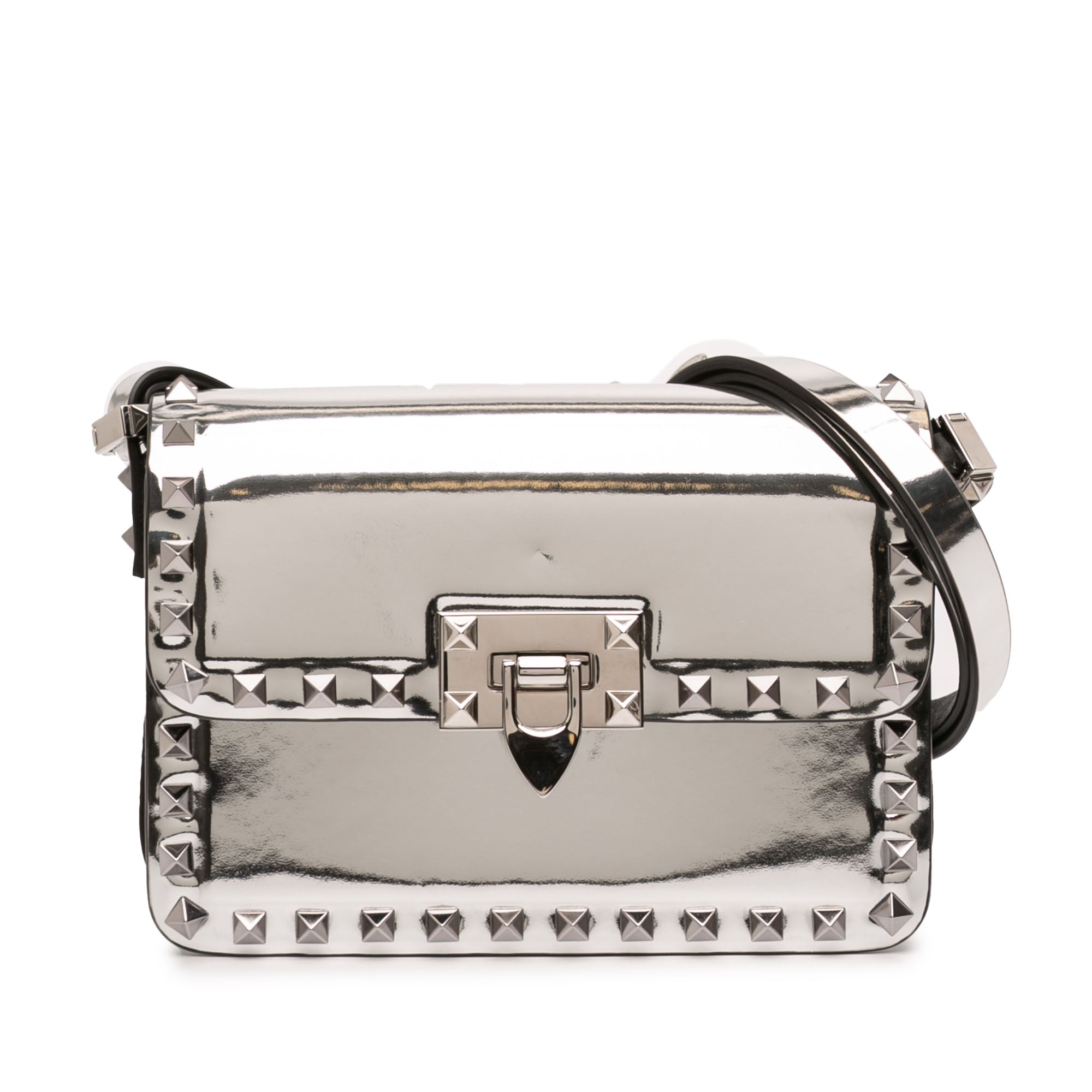 Small Mirror Calfskin Rockstud23 Shoulder Bag - Image 1