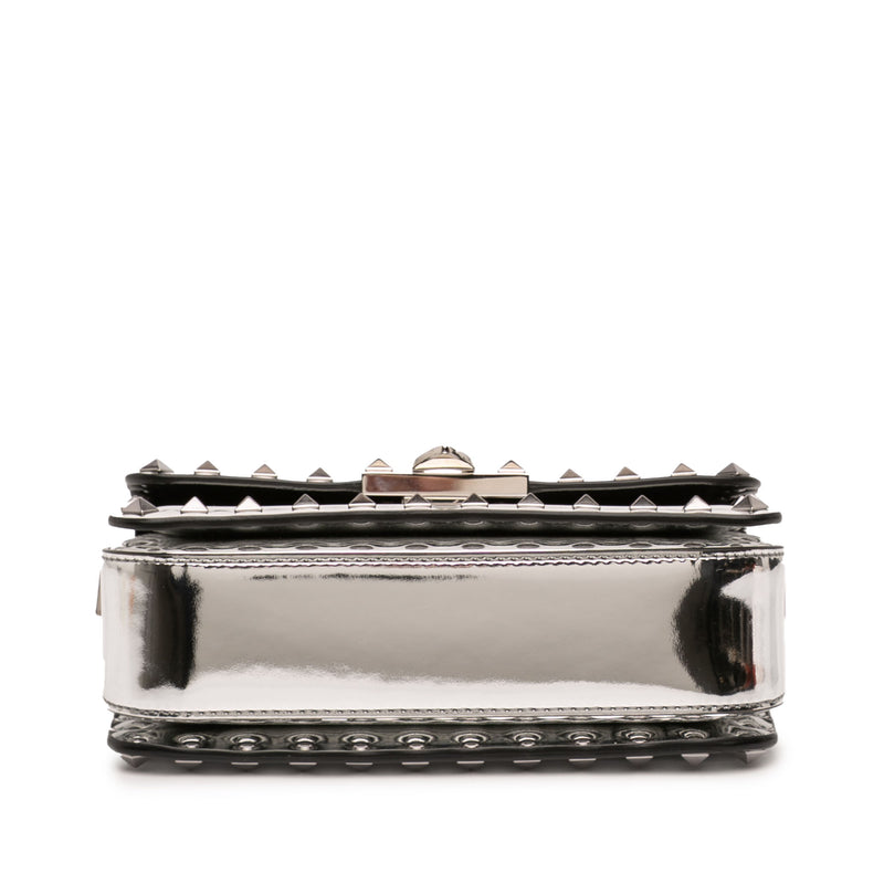 Small Mirror Calfskin Rockstud23 Shoulder Bag - Image 3