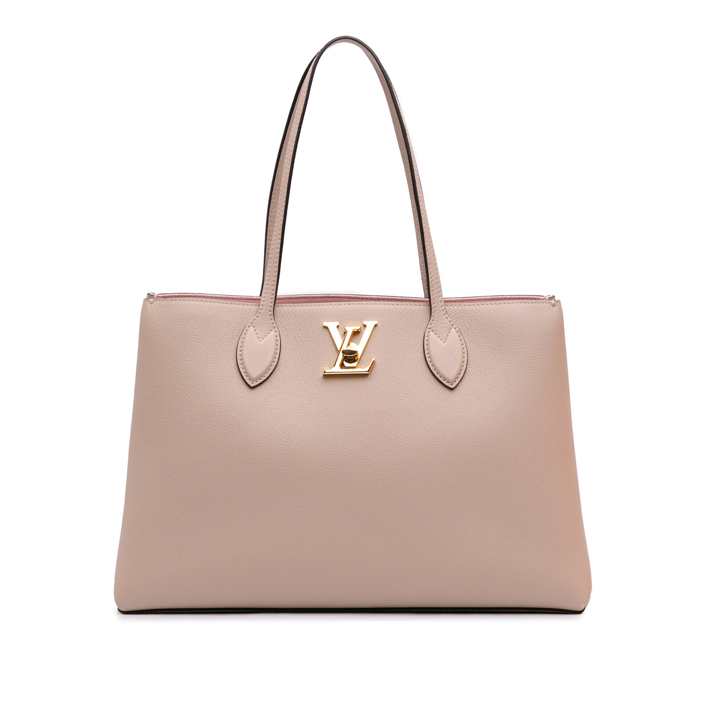Leather Lockme Shopper Tote - Image 1