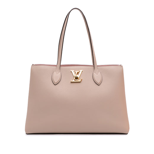 Leather Lockme Shopper Tote - Image 1