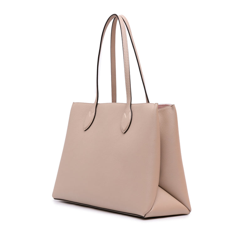 Leather Lockme Shopper Tote - Image 2