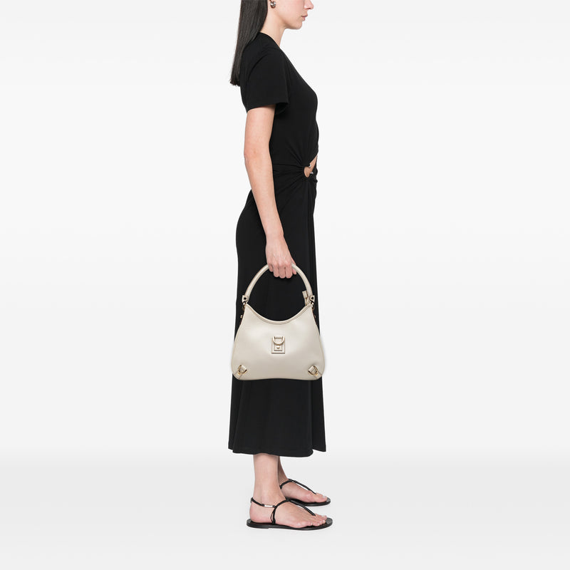 Calfskin Abbey D Ring Shoulder Bag - Image 8
