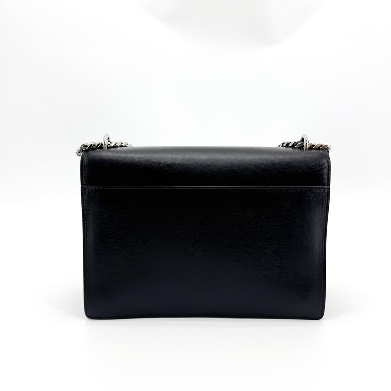 Saint Laurent Sunset Leather Black Calfskin Bag