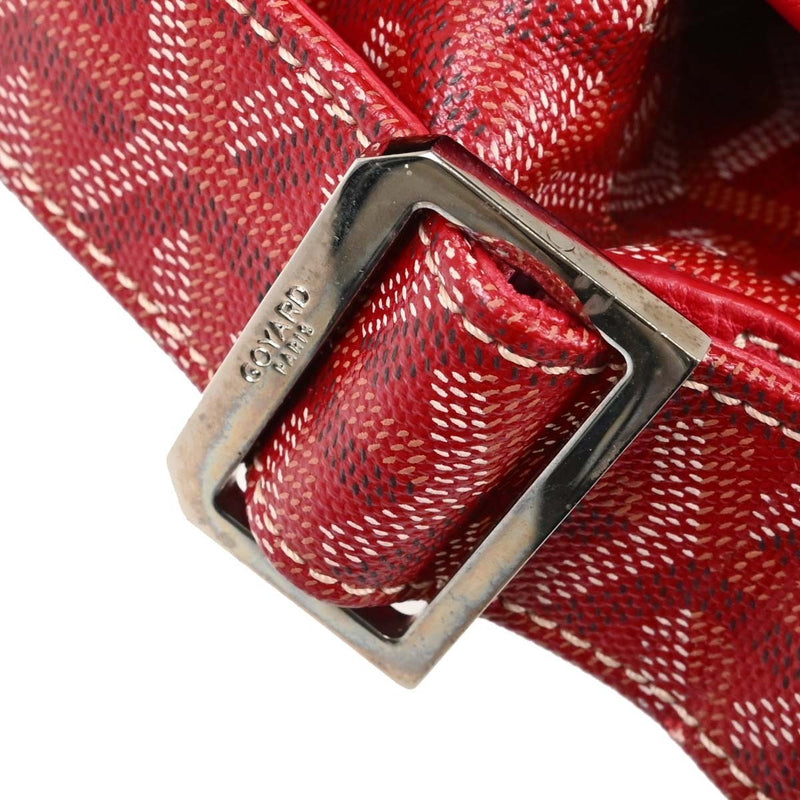 Goyard Grand Bleu Messenger Coated Canvas Red